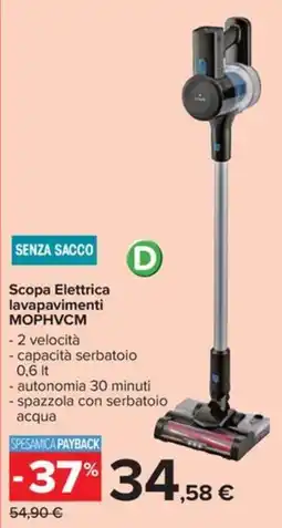 Carrefour Iper Scopa Elettrica lavapavimenti offerta