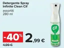 Carrefour Iper Detergente Spray Infinite Clean Cif offerta