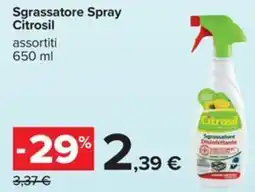 Carrefour Iper Sgrassatore Spray Citrosil offerta