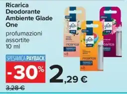 Carrefour Iper Ricarica Deodorante Ambiente Glade One offerta