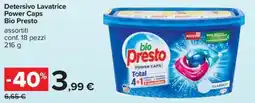 Carrefour Iper Detersivo Lavatrice Power Caps Bio Presto offerta