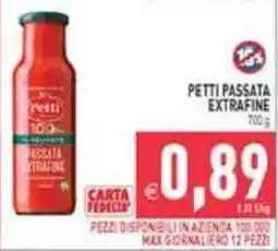 Pim Supermercati Petti passata extrafine offerta