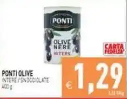 Pim Supermercati Ponti olive intere snocciolate offerta