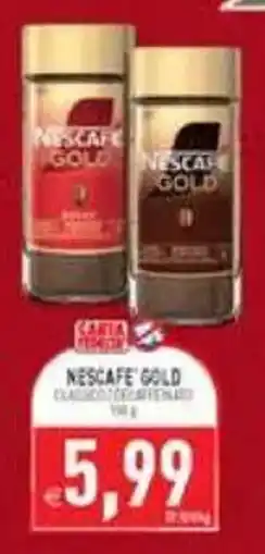 Pim Supermercati Nescafe Gold classico decaffeinato offerta
