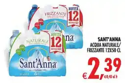 Deco Superstore Acqua naturale/ frizzante Sant'Anna offerta