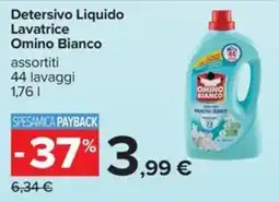 Carrefour Iper Detersivo Liquido Lavatrice Omino Bianco offerta