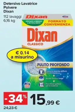Carrefour Iper Detersivo Lavatrice Polvere Dixan offerta