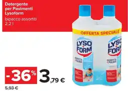 Carrefour Iper Detergente per Pavimenti Lysoform offerta