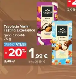 Carrefour Iper Tavoletta Vanini Tasting Experience offerta