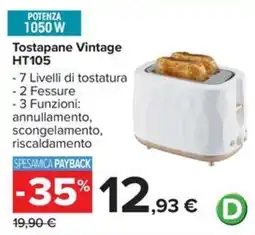 Carrefour Iper Tostapane Vintage HT105 offerta