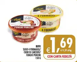 Deco Superstore Biffi Sugo 4 Formaggi/ Cuor di Carciofi/ Funghi Porcini offerta