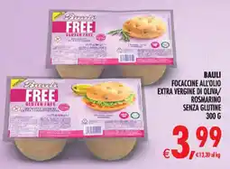 Deco Superstore Bauli Focaccine al'olio extra vergine di oliva/rosmarino senza glutine offerta