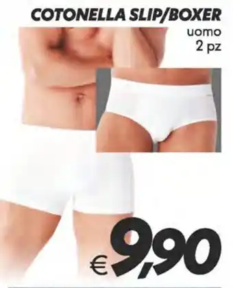 Cotonella slip/boxer uomo