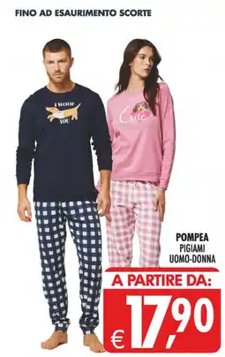 Deco Superstore Pompea Pigiami Uomo-Donna offerta