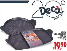 Deco Superstore Moneta grill rettangolare / griglia tonda offerta