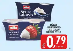 Deco Supermercati Müller Yogurt cremoso senza lattosio offerta