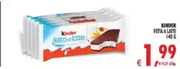 Deco Supermercati Kinder fetta a latte offerta