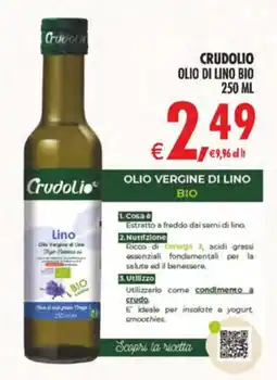 Deco Supermercati Crudolio olio di lino bio offerta