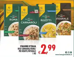 Deco Supermercati Stagioni d'Italia riso carnaroli/roma/per risotti/integrale offerta