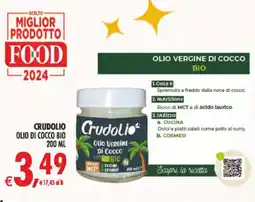 Deco Supermercati Crudolio olio di cocco bio offerta