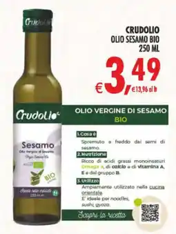 Deco Supermercati Crudolio olio sesamo bio offerta