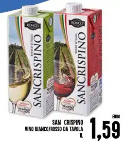 Al Discount San Crispino Vino Bianco/Rosso da Tavola offerta
