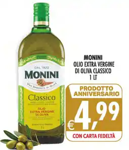 Deco Supermercati Monini olio extra vergine di oliva classico offerta