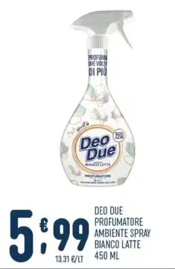 Gruppo Pascar Deo Due profumatore ambiente spray bianco latte offerta