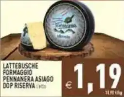 Pim Supermercati Formaggio Pennanera Asiago Dop Riserva offerta