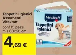 Carrefour Iper Tappetini igienici Vitakraft offerta