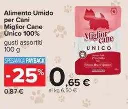 Carrefour Iper Alimento Umidoper Cani Miglior Cane Unico 100% offerta
