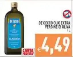Pim Supermercati De Cecco olio extra vergine di oliva offerta