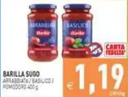 Pim Supermercati Barilla sugo arrabbiata / basilico / pomodoro offerta