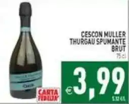 Pim Supermercati Cescon Muller Thurgau Spumante Brut offerta