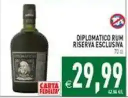 Pim Supermercati Diplomatico rum riserva esclusiva offerta