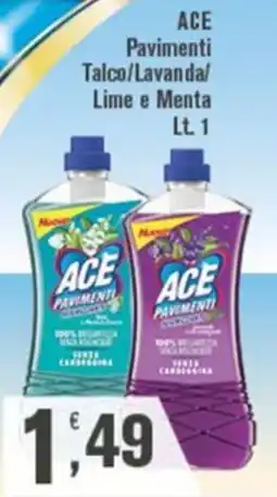 Conté Supermercati Ace pavimenti talco/lavanda/lime e menta offerta