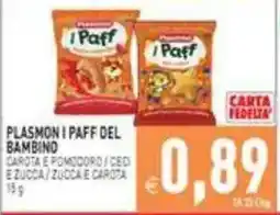 Pim Supermercati Plasmon i Paff del bambino offerta
