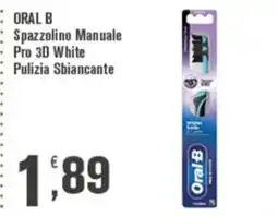 Conté Supermercati Oral B Spazzolino Manuale Pro 3D White offerta