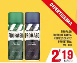 Conté Supermercati Proraso schiuma barba offerta