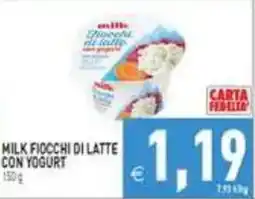 Pim Supermercati Milk fiocchi di latte con yogurt offerta