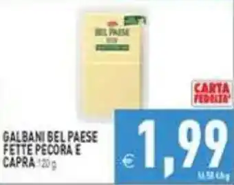Galbani bel paese fette pecora e capra
