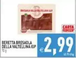Pim Supermercati Beretta bresaola della valtellina igp offerta