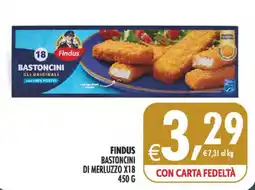Deco Superstore Findus bastoncini di merluzzo offerta