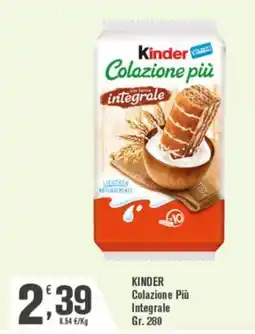 Conté Supermercati Kinder Colazione Più Integrale offerta