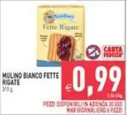 Pim Supermercati Mulino Bianco Fette Rigate offerta