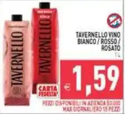 Pim Supermercati Tavernello vino bianco / rosso / rosato offerta