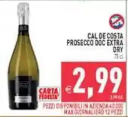 Pim Supermercati Cal de Costa Prosecco Doc Extra Dry offerta