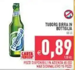 Pim Supermercati Tuborg birra in bottiglia offerta