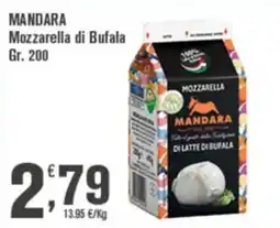 Conté Supermercati Mozzarella di Bufala Mandara offerta