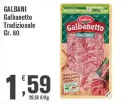 Conté Supermercati Galbanetto Tradizionale offerta